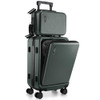 TRAVELARIM 20" CARRY ON LUGGAGE 22X14X9 AIRLINE APPROVED WHEELS - GREEN