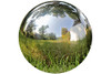 Whole House Worlds Crosby Street Stainless Steel Gazing Ball 13 3/4 Inches - NEW New