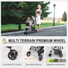 Timati Dog Stroller 3 Wheels Pet Stroller Foldable Dog Cat Carrier B0BQM68R3S New
