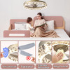 QUMFIXPU 19.7 inch Low Profile Ceiling Fan with Light - Gold New