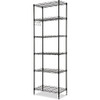 BATHWA 6 Shelf Adjustable Wire Shelving Units, Heavy Duty Metal Storage New