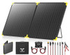 Voltset Foldable Solar Panel 100w 12 Volt Solar Panel Kit B09XX3S5LM - Black New