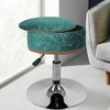 ECOMEX Adjustable Round Storage Ottoman 360° Swivel Makeup Velvet - Green New