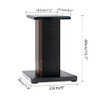 MAYQMAY 15.74 inch(40 cm) Wood Speaker Stands 1 Pair Wood Grain B097RHMPCR New