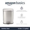 Amazon Basics SMALL Trash Can 3.1 Gallon 12L Smudge Resistant Rectangular Bin New