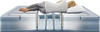 Beautyrest Lumbar Lux Bed Mattress w/ Built-in Pump Air Tri-Zone 18" Queen New