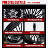 TOFR 21x3.5 Fat Spoke Front Wheel Black For Harley Touring Baggers 09-25 New