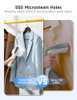 Sunduv Portable Steamer for Clothes, 1200W Garment Steamer - Dove White
