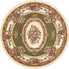 Well Woven Timeless Collection Le Petit Palais Green 5' Round Oriental Area Rug New