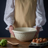 Mason Cash In the Forest S12 (4.25 Qt) Embossed Mixing Bowl | Fox (Cream) New