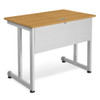OFM MODEL 55139 24" X 36" MODULAR COMPUTER TRAINING TABLE SILVER FRAME - MAPLE