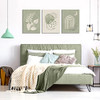 Set of 3 Framed Boho Canvas Geometric Artwork Print 12x16in New