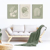 Set of 3 Framed Boho Canvas Geometric Artwork Print 12x16in New