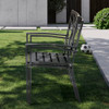 NUU GARDEN Patio Outdoor Dining Chairs Set 2 NUU1100-2 - Black New