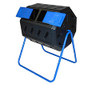 FCMP Outdoor IM4000-DD Dual Chamber Tumbling Composter Double Doors - Blue New