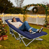 Fragess Portable Camping Cot, Sleeping Cot for Adult, 28" Extra Wide Heavy Duty