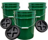 House Naturals 5 Gallon Buckets pails Airtight Black Lids Pack of 3 - New New