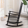 BplusZ Patio Rocking Chair Outdoor Furniture Comfy Rocker B08TTM4NLR - Black New