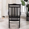 BplusZ Patio Rocking Chair Outdoor Furniture Comfy Rocker B08TTM4NLR - Black New