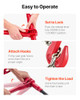 VEVOR 9215LBS 3/8" – 1/2" Ratchet Binders 2-Pack Red New