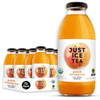 Just Ice Tea Organic Iced Tea, 16 Fl Oz, Peach Oolong Tea, Pack of 12 New