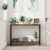 Towallmark 2-Tier Console Table with Storage Shelf Rustic Brown B0CQXGCB1X New