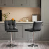Yapamar Counter Height Barstools with Square Seat - B0FHWQR4NZ - Black New
