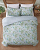 TOMMY BAHAMA FLORAL ENCHANTMENT REVERSIBLE 3-PIECE KING DUVET - LIGHT BLUE/AQUA