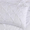 Chezmoi Collection Sydney 6-Piece Pinch Pleat Comforter Set - Twin, White