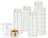 Klex 2 Oz Disposable Plastic Portion Cups with Lids, 59.15ML, 2000 Sets New