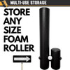IRON AMERICAN Multi-Use Foam Roller/Yoga Mat Rack B095J1MRCZ - Black New