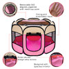 Sinsun Portable Foldble Puppy Playpen with Carrying Bag - Pink New