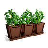 Groovebox Planters | Set of 3 | 6" x 6" | Metal Pots | B0892X85QJ | Sandstone New
