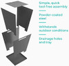 Groovebox Planters | Set of 3 | 6" x 6" | Metal Pots | B0892X85QJ | Sandstone New