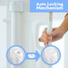 Papablic Retractable Baby Gate, Auto Lock Safety, 34" x 71", B09JJW48RX