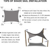 Sond 18' x 18' Sun Shade Sail Rectangle UV Block Canopy Sail Shade - Sand New