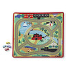 Melissa & Doug Round The Town Road Rug and Car Activity Play Set 39x36in NEW New