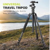 Magnus Travel Camera Tripod with Ball Head, 62.5in, 13.2 lb Capacity, NEW New