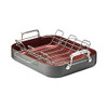 Paderno Classic Hard Anodized Roaster with Rack 16x13" Non-Stick B07Z5GJMXL New