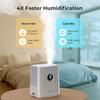 Homvana 6.5L Warm & Cool Mist Humidifiers for Large Room Home H111 - White