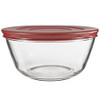 Anchor Hocking 91858 Glass Mixing Bowls with Lids Cherry 4 Quart Set of 2 -New New