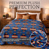 Sacred Thread Aztec Blanket, Western Blanket, Throw 40”x60” B0BPN3BRF6 - Blue New