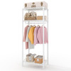 Clothes Rack Heavy Duty Clothing Racks Adjustable Shelves Freestanding - White New