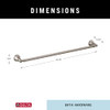 DELTA FAUCET 73224-SS Woodhurst 24 in. Wall Mount Towel Bar - Stainless Steel New