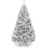 Best Choice Products Artificial Flocked Christmas Tree 6ft Premium Unlit Pines New