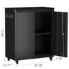 GREATMEET 32" H Lockable Storage Cabinet, Small Locking Cabinet with Doors New