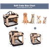 JESPET 30" Soft Dog Crates Kennel Pets 3 Door Straps Fleece Mat -30" L x 21" W New