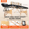 VEVOR Portable Massage Table 28" W, 2 Folding Lightweight Massage Table New