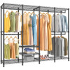 VIPEK V40 Heavy Duty Clothes Rack Modular Closet System Clothing Rack - Silver New