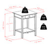 Winsome Studio End Table/Printer Stand with Drawer 29" B000NPOSPK - Honey New